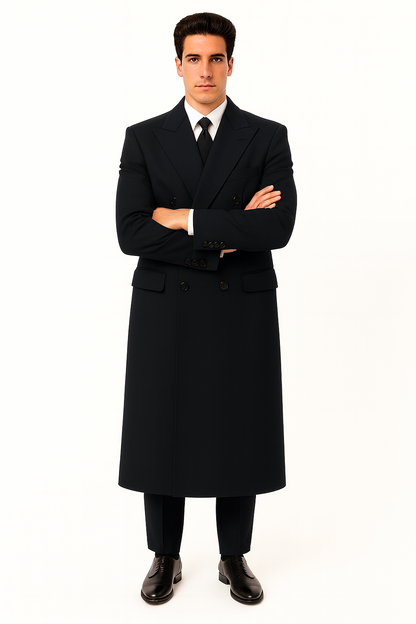  Fully Lined Men'S Overcoat 