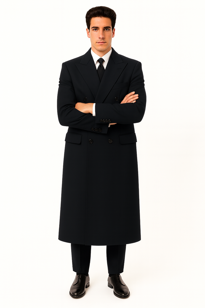  Fully Lined Men'S Overcoat 