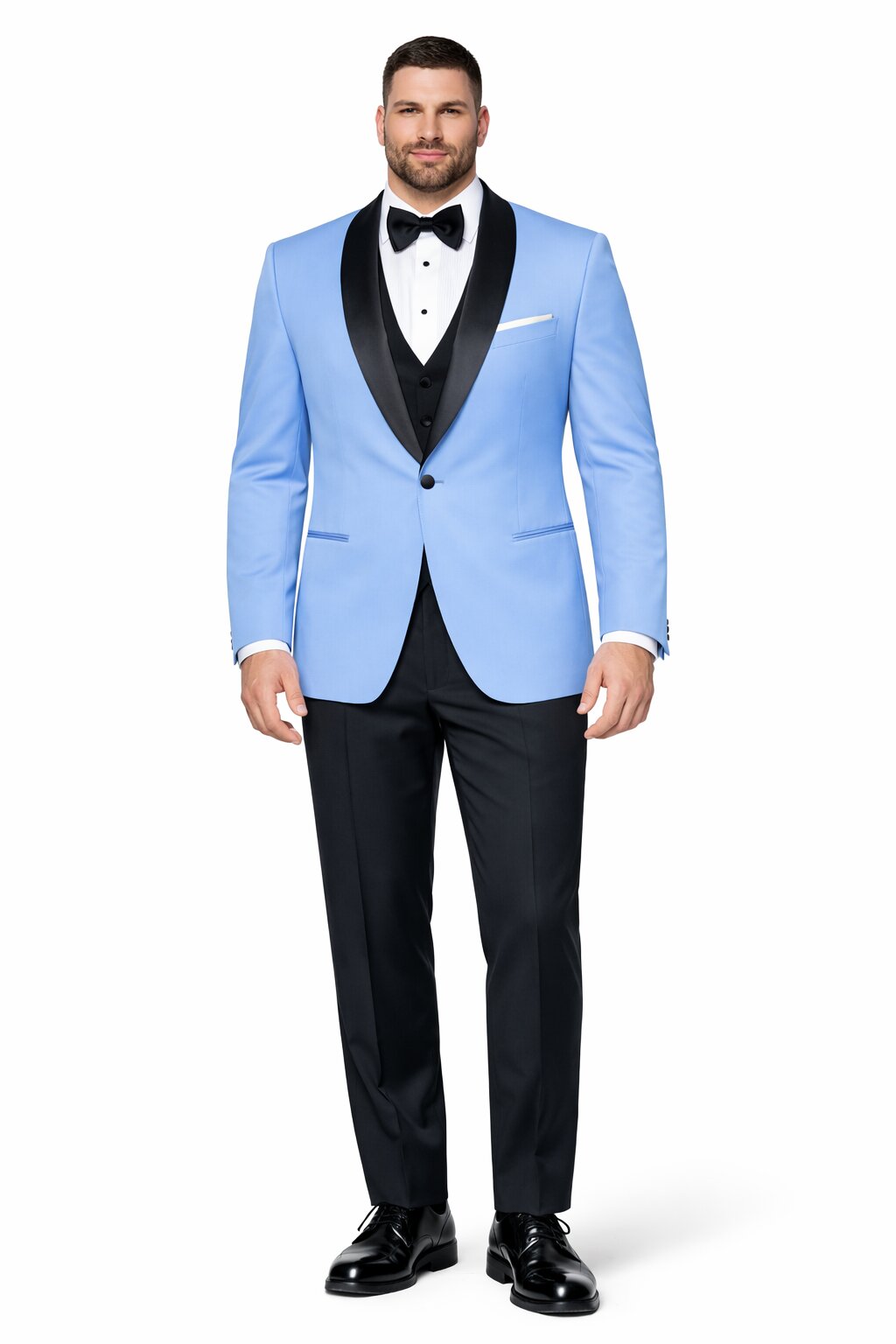 Sky Blue Tuxedo ~ Baby Blue Light Blue Tux Jacket And Vest And Pants