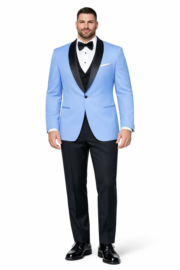 Sky Blue Tuxedo ~ Baby Blue Light Blue Tux Jacket And Vest And Pants