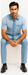 Men’s Houndstooth Walking Suit by Dreams by Zacchi – 2 Piece Lei sure Set in Skyblue- $99