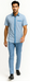 Men’s Houndstooth Walking Suit by Dreams by Zacchi – 2 Piece Lei sure Set in Skyblue- $99
