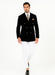 Mens Slim Fit Double Breasted With Brass Buttons - Black Sportcoat