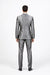 Men'S Slim Fit Grey Charcoal Shiny Sharkskin Suit