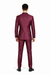 Men'S Slim Fit Shiny Burgundy ~ Maroon Suit ~ Wine Color Sharkskin Cheap Business Suits Clearance Sale