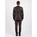 Men's Slim Fit Suit - Fitted Suit - Skinny Suit Men's Shiny Brown Two Button Two Piece Suit On Sale Men's Sharkskin Suit
