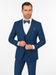 Men'S Slim Fit Suits Three Piece Cobalt ~ Indigo ~ Bright Blue ~ Teal ~ Slate Blue Vested Suit