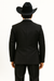 Men's Slim Fit Trimmed Two Tone Blazer/affordable suits online sale/Tuxedo - Black