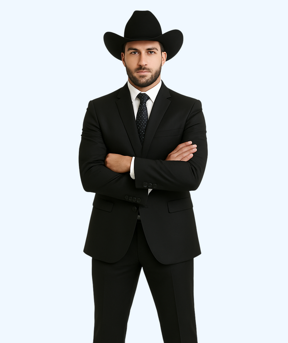 Men's Slim Fit Trimmed Two Tone Blazer/affordable suits online sale/Tuxedo - Black