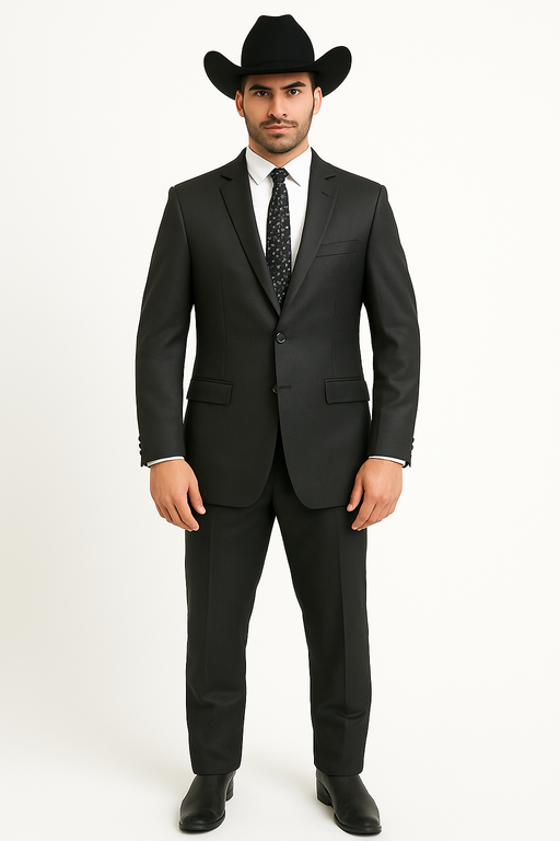 Men's Slim Fit Trimmed Two Tone Blazer/affordable suits online sale/Tuxedo - Black