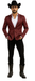 Men's Slim Fit Western Blazer Sport Coats Burgundy Sacos Vaqueros Para Hombre