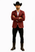 Men's Slim Fit Western Blazer Sport Coats Burgundy Sacos Vaqueros Para Hombre