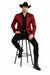 Men's Slim Fit Western Blazer Sport Coats Burgundy Sacos Vaqueros Para Hombre