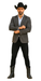 Men's Slim Fit Western Blazer Sport Coats Charcoal Sacos Vaqueros Para Hombre