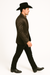 Men's Slim Fit Western Blazer Sport Coats Charcoal Sacos Vaqueros Para Hombre