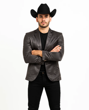 Men's Slim Fit Western Blazer Sport Coats Charcoal Sacos Vaqueros Para Hombre - Image 6