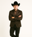Men's Slim Fit Western Blazer Sport Coats Charcoal Sacos Vaqueros Para Hombre