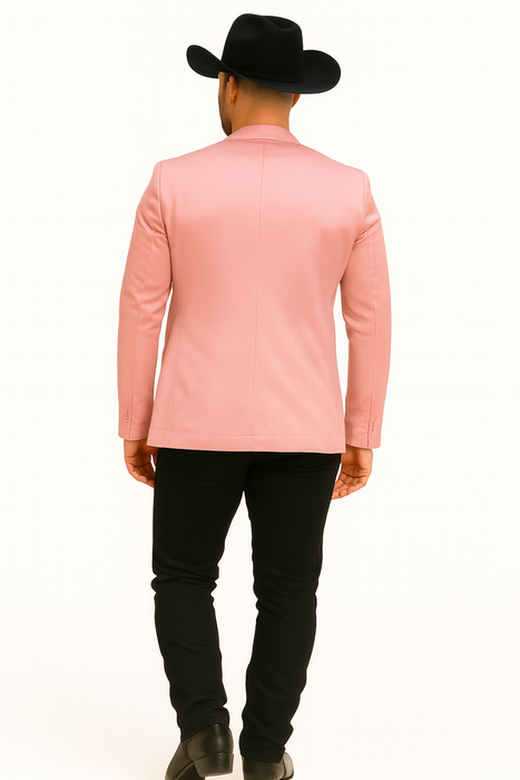 Men's Slim Fit Western Blazer Sport Coats Mauve Sacos Vaqueros Para Hombre
