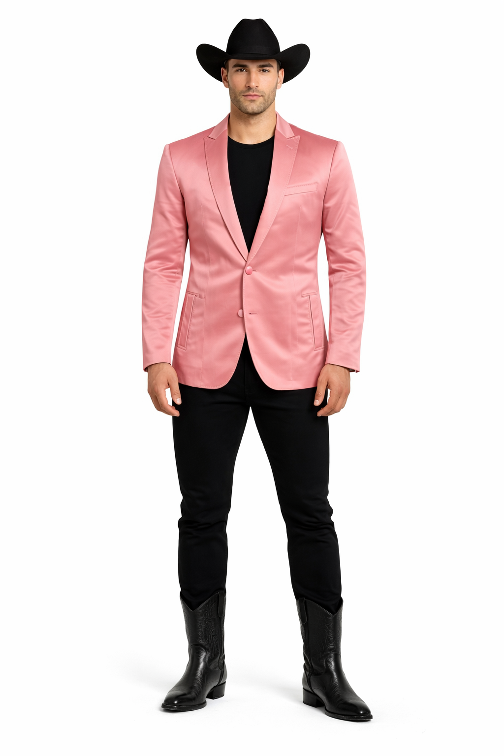 Men's Slim Fit Western Blazer Sport Coats Mauve Sacos Vaqueros Para Hombre