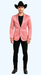 Men's Slim Fit Western Blazer Sport Coats Mauve Sacos Vaqueros Para Hombre