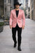 Men's Slim Fit Western Blazer Sport Coats Mauve Sacos Vaqueros Para Hombre