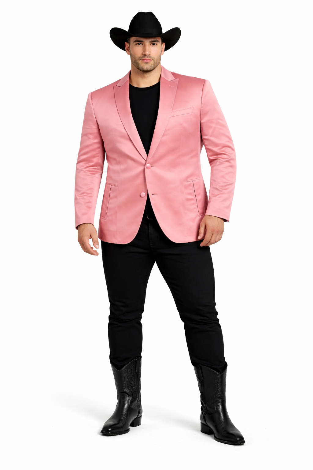 Men's Slim Fit Western Blazer Sport Coats Mauve Sacos Vaqueros Para Hombre