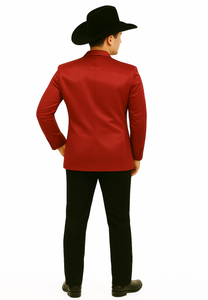 Men's Slim Fit Western Blazer Sport Coats Red Sacos Vaqueros Para Hombre - Image 2