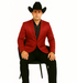 Men's Slim Fit Western Blazer Sport Coats Red Sacos Vaqueros Para Hombre