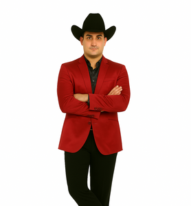 Men's Slim Fit Western Blazer Sport Coats Red Sacos Vaqueros Para Hombre