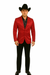 Men's Slim Fit Western Blazer Sport Coats Red Sacos Vaqueros Para Hombre