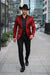 Men's Slim Fit Western Blazer Sport Coats Red Sacos Vaqueros Para Hombre