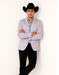 Men's Slim Fit Western Blazer Sport Coats Silver Sacos Vaqueros Para Hombre