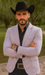 Men's Slim Fit Western Blazer Sportcoat Silver Sacos Vaqueros Para Hombre