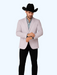Men's Slim Fit Western Blazer Sport Coats Silver Sacos Vaqueros Para Hombre