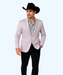 Men's Slim Fit Western Blazer Sport Coats Silver Sacos Vaqueros Para Hombre