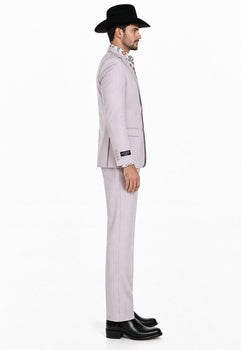 Men's Slim Fit Western Blazer Sport Coats Silver Sacos Vaqueros Para Hombre