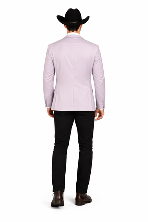 Men's Slim Fit Western Blazer Sportcoat Silver Sacos Vaqueros Para Hombre