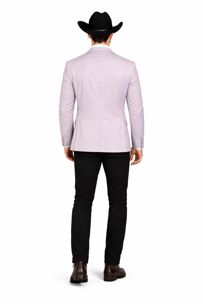 Men's Slim Fit Western Blazer Sportcoat Silver Sacos Vaqueros Para Hombre