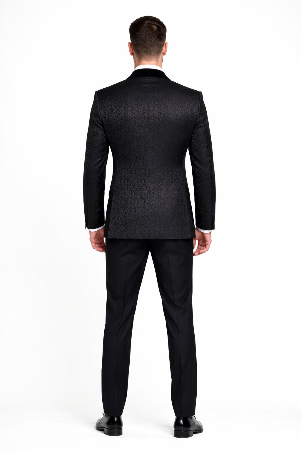 Rossi Man RM1446 – Classic 3-Piece Smoking Style Tuxedo Suit for Men