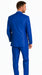 Mens Solid Royal Suit Brand 3 Piece Fashion Dress Suits