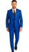 Mens Solid Royal Suit Brand 3 Piece Fashion Dress Suits