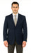Men'S Sport Coat Jacket Blazer 100% Wool Patterned Fabric Two Button Black