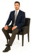 Men'S Sport Coat Jacket Blazer 100% Wool Patterned Fabric Two Button Black