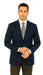 Men'S Sport Coat Jacket Blazer 100% Wool Patterned Fabric Two Button Black