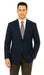 Men'S Sport Coat Jacket Blazer 100% Wool Patterned Fabric Two Button Black