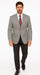 Men's Sport Coat Jacket Blazer 100% Wool Patterned Fabric Two Button  Grey