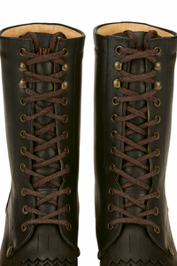 Mens Square Toe Lace Up Boots