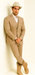 Mens Stacy Adams Suit - Designer Suit - 3 Piece Suit - Vested Suit - Flat Front Pant- Modern Fit Suits Tan Suit