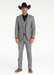 Mens Stacy Adams Suit - Designer Suit - 3 Piece Suit - Vested Suit - Flat Front Pant-Modern Fit Suits Medium Grey Suit