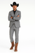Mens Stacy Adams Suit - Designer Suit - 3 Piece Suit - Vested Suit - Flat Front Pant-Modern Fit Suits Medium Grey Suit